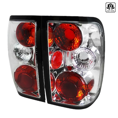 Spec-D Tuning 93-97 Ford Ranger Altezza Tail Light Chrome LT-RAN93-TM